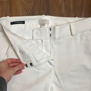 Great quality Loft white dress pants!